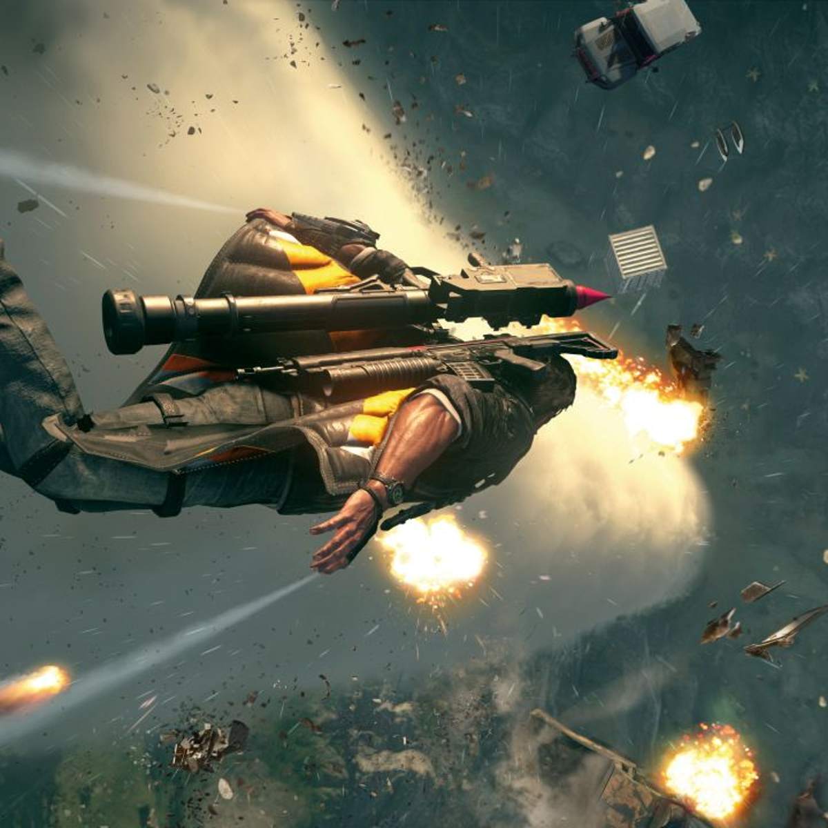 Just Cause 4 review - frame rate dips and a maddening camera fight against creative carnage and thrilling mobility
